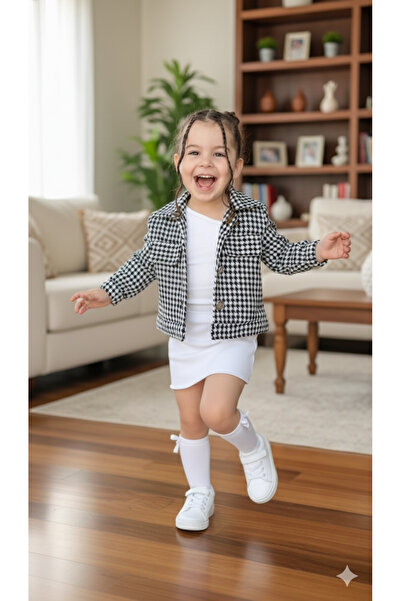 Süslüm Kids Jacket, Skirt, Crop Set