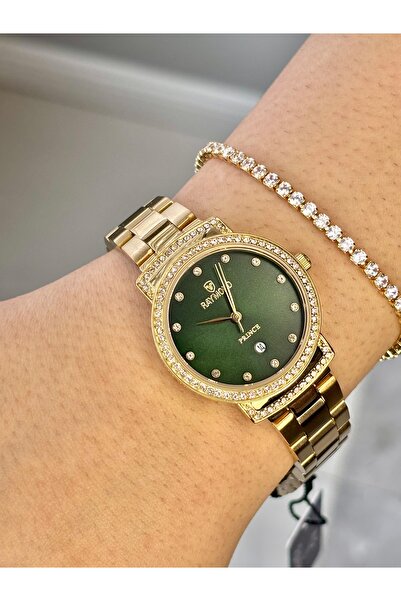 Raymond Kadın Kol Saati Gold Yeşil