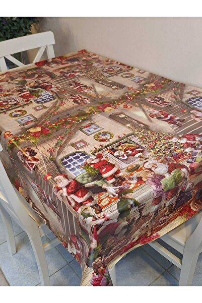 Başak Ev Tekstili Fiber PVC Oilcloth - Patterned Removable Tablecloth