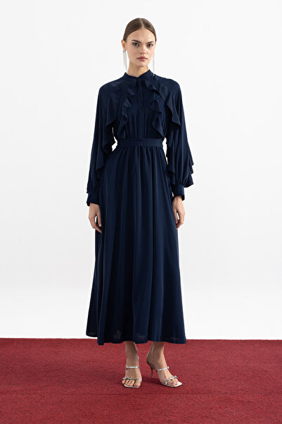 Birgül Bektaş Royal Dress with Flounces