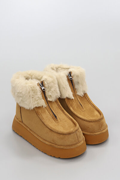 kajal ayakkabı Irina Thick Sole Fur Boots