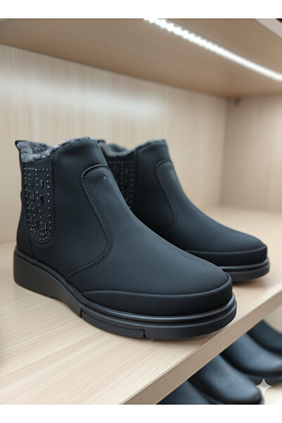 Asyagiyimavm Taş Detaylı Termal İçlikli Bot | Kışlık Soğuk Hava Yürüyüş Botu ...