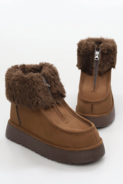 kajal ayakkabı Irina Thick Sole Fur Boots