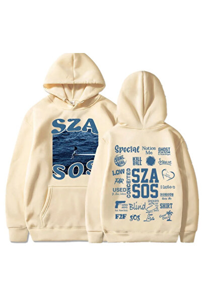 MARKATEM Hooded Kangaroo Pocket 3-Thread Cotton Combed Vangogh Printed Sweatshirt