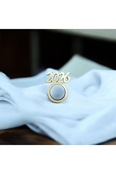 FOTO SHOP 2026 Yeni Yıl Temalı Peçete Yüzüğü Yılbaşı Masa Dekoru