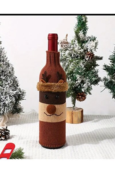Handmade Noel İçecek şişesi için şişe kılıfı, Yılbaşı Dekorasyon, İçecek şişe...