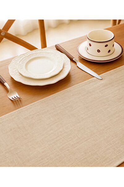 MiniStand Dining Table Runner Cotton Natural Raw Cloth Fabric Vintage Design Runner