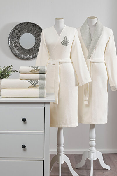 Özdilek Cotton Bliss Aile Seti Krem-Yeşil