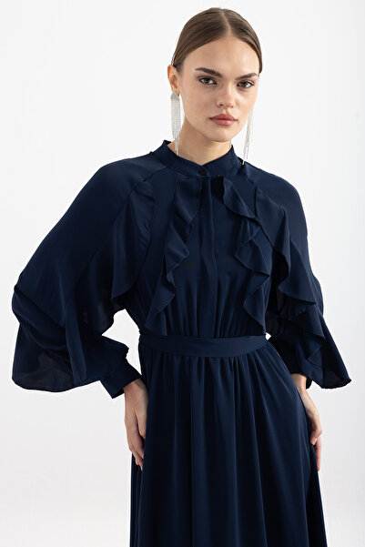 Birgül Bektaş Royal Dress with Flounces