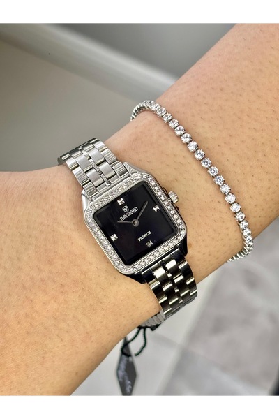 Raymond Kadın Kol Saatı Sıyah Gümüş