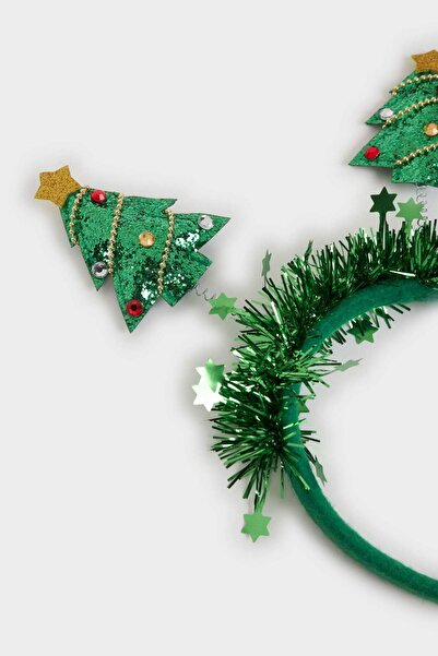 DeFacto Women's Christmas Pine Tree Themed Crown F7051Axns