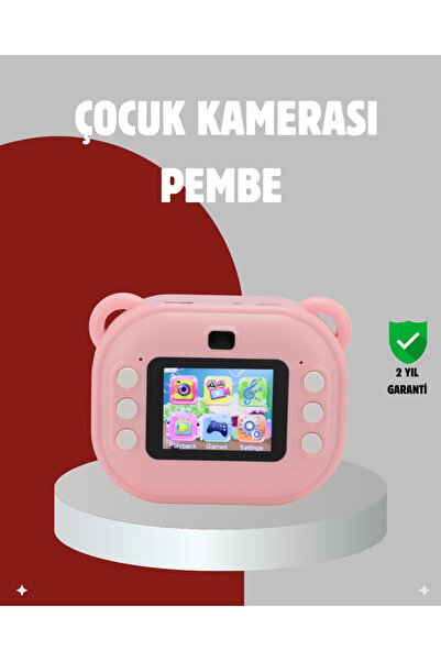 KESGİN MARKET ® Anında Baskı Özellikli Çocuk Kamerası – 24MP HD Çift Lens, 32GB Hafıza ve Oyun Modu