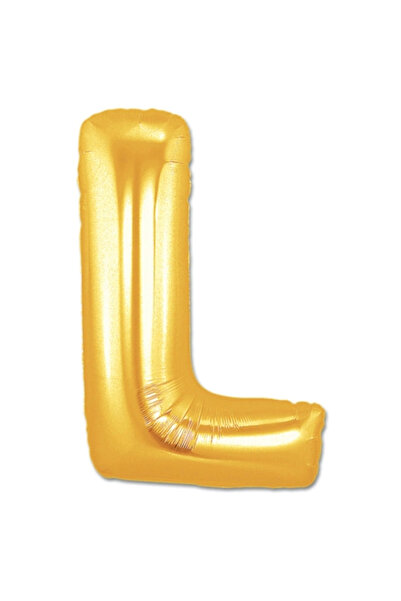 CT STONES L letter foil balloon gold color 40 inch