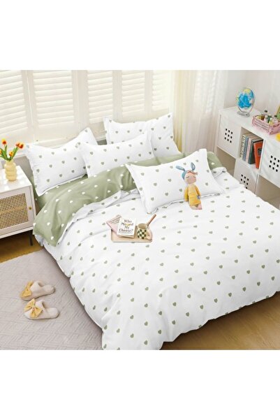 CumparaMisim Double bed linen, satin cotton, classic sheet, 4 pieces