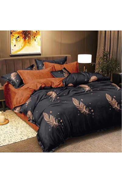 CumparaMisim Double bed linen, satin cotton, classic sheet, 4 pieces