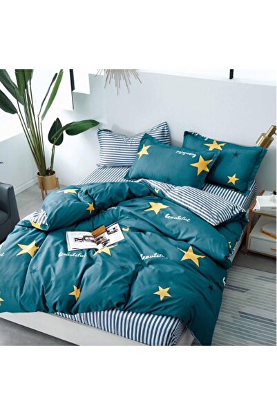 CumparaMisim Double bed linen, satin cotton, classic sheet, 4 pieces