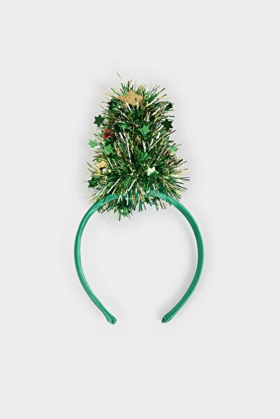 DeFacto Women's Christmas Tree Themed Crown F7054Axns