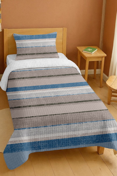 EVPANYA Σετ μονόκλινο πικέ με σχέδια από 100% βαμβάκι