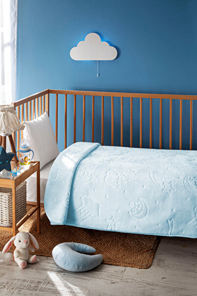 Özdilek إمبوس بيبي بطانية مقاس 100x120 سم أزرق