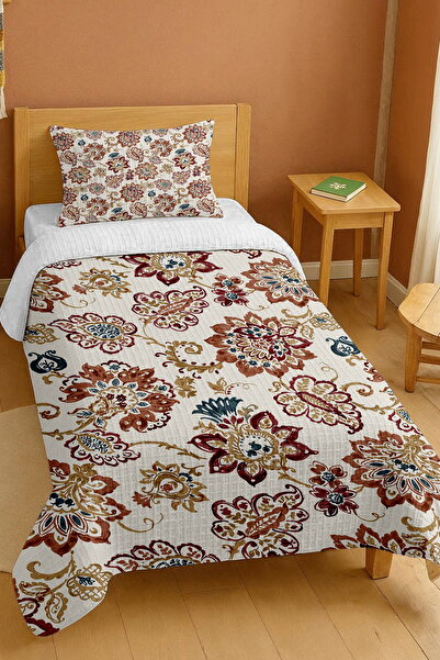 EVPANYA 100% Cotton Ethnic/Oriental Motif Patterned Single Pike Set