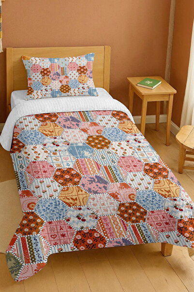 EVPANYA 100% Cotton Talisman Patch Patterned Single Pique Set