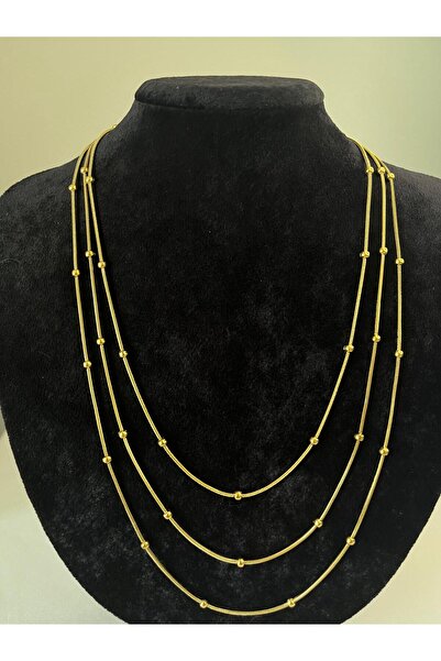 Velora Accessories Çelik 3’lü Kombin Dorika Kolye