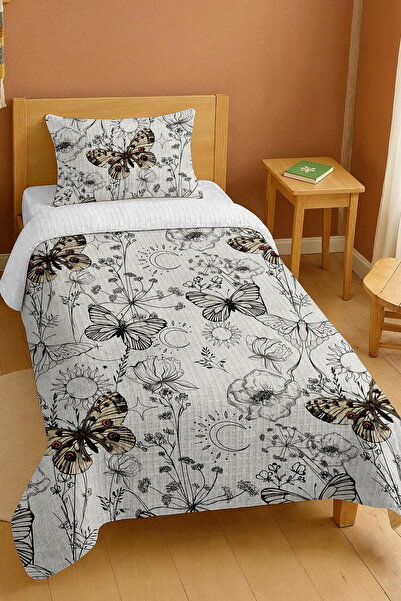 EVPANYA Σετ μονόχρωμο μονόχρωμο μονόχρωμο σετ πικέ με μοτίβο πεταλούδας από 1...