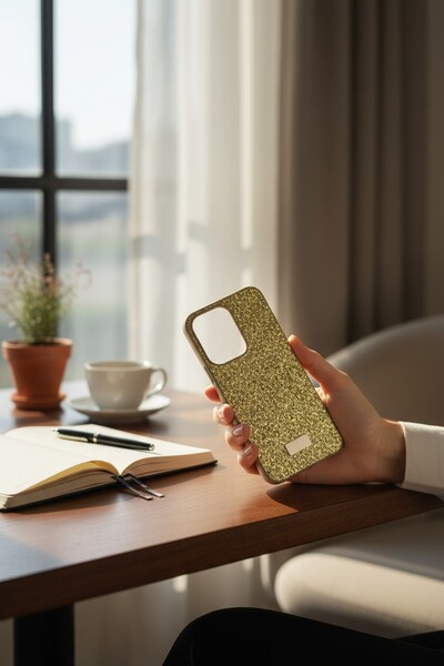 Genel Markalar Oppo Reno 13 5G Kırçıllı Taşlı Venüe BTU Silikon Kapak