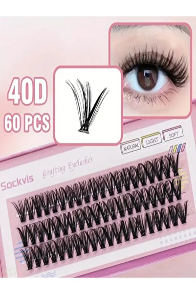 Clear Pink 40 D Mix İpek Kirpik 10,12,14 mm