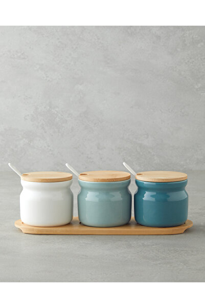 English Home Set de 3 boluri pentru condimente Lena Dolomite 28,5x9,5 cm colorate