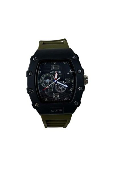 Generic Men's Sports Waterproof Watch with Silicone Strap oil color