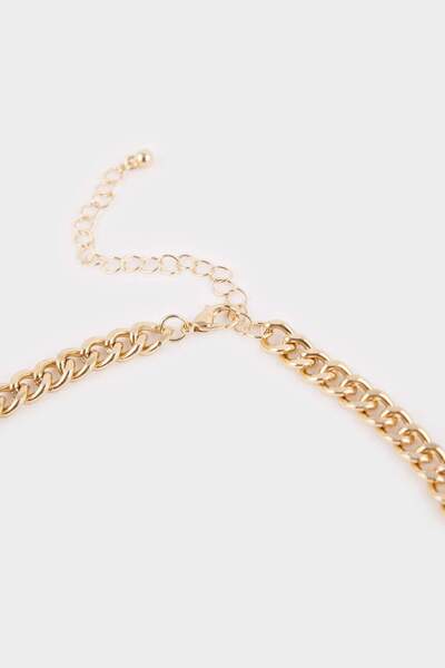 DeFacto Women's Black-White Clover Detailed Necklace E8306Axns