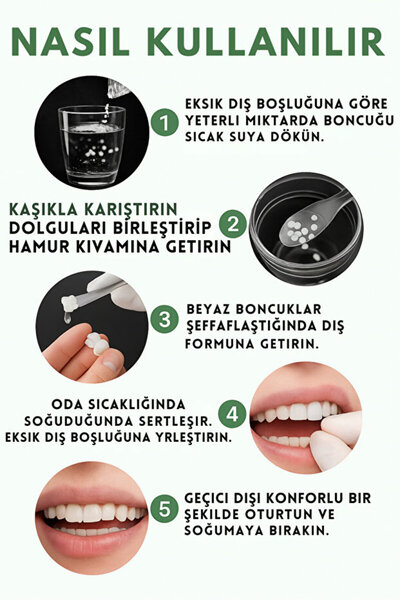 Evarelya Diş Tamiri Malzemesi – Evde Hızlı Onarım İçin Estetik Dolgu Seçeneği