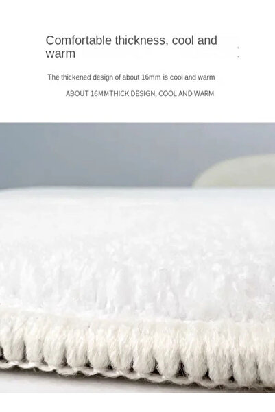 Generic Bath Mat Super Absorbent Stain Resistant Quick-Dry Earth Bath Rug with Rubber Anti-Slip Base