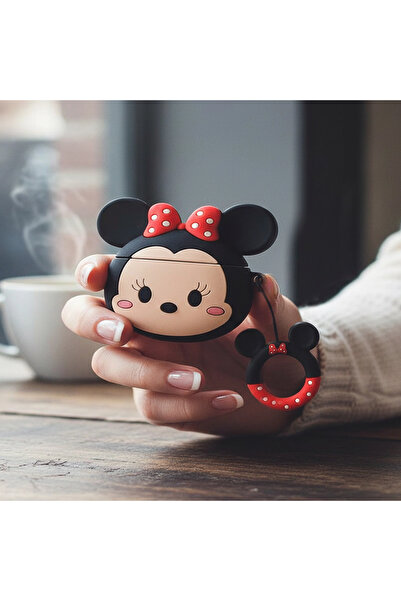 CaseOnn حافظة Apple AirPods الجيل الرابع/ANC مع شكل فأرة صغيرة