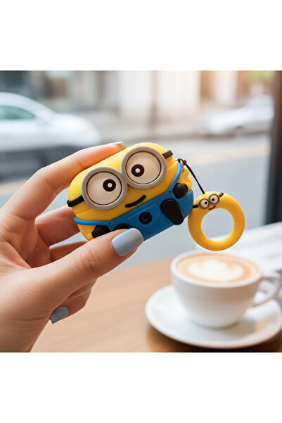 CaseOnn حافظة Apple AirPods الجيل الرابع/ANC مع شخصية مينيون بوب