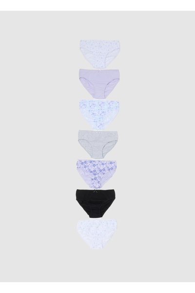 Ovs Set of seven girls' pure cotton multicolor panties