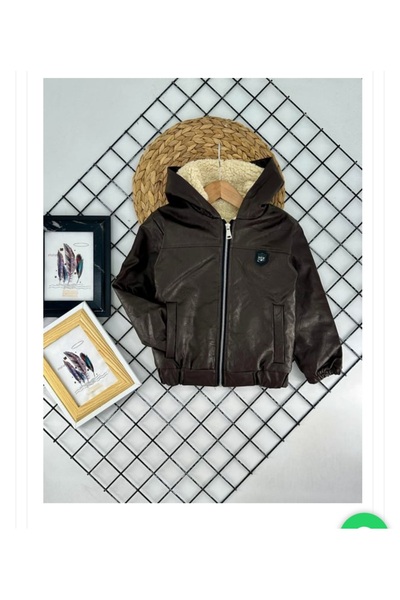 VİŞNE BEBE Erkek çocuk deri mont