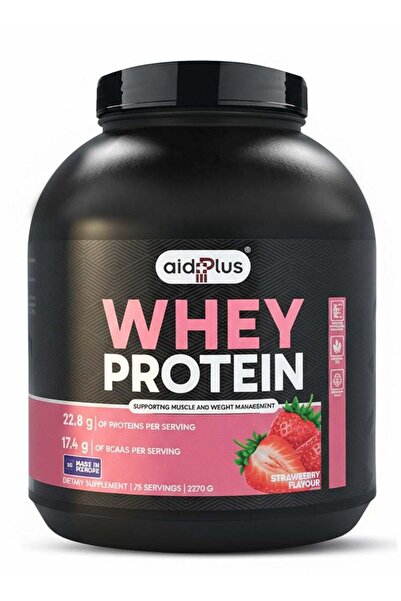Aidplus إيد بلس WPC فراولة، ٢٢٧٠ غرام | مُركّز بروتين مصل اللبن