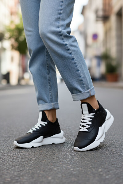 dehaine Women's Sneakers, made of eco-leather, Y3 Black-White