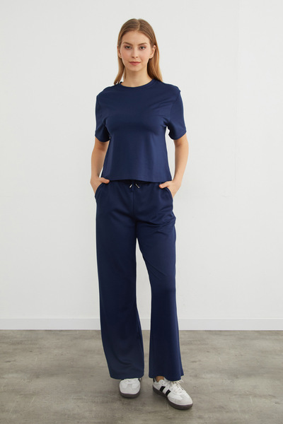 Fulla Moda Basic Crew Neck Modal T-Shirt