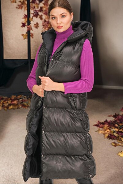 Dewberry Z6733 Hk Style Vest-Solid Black