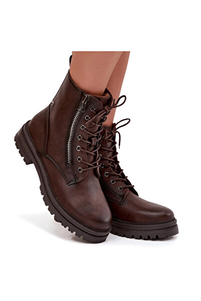 BOTO Women's Insulated Work Boots Chocolate Ivonelle 36