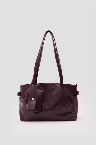 Shule Bags Bybo Vintage Shoulder Bag Plum