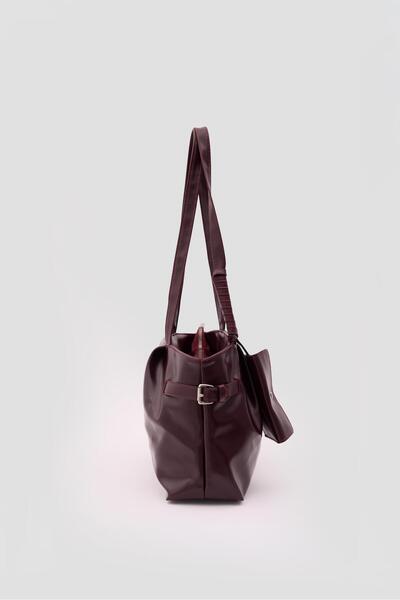 Shule Bags Bybo Vintage Shoulder Bag Plum