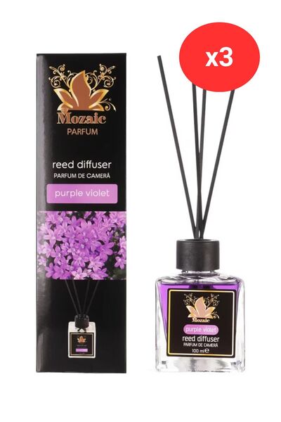 Mozaik Odorizant de cameră Mozaic cu lavandă - 100 ml x3