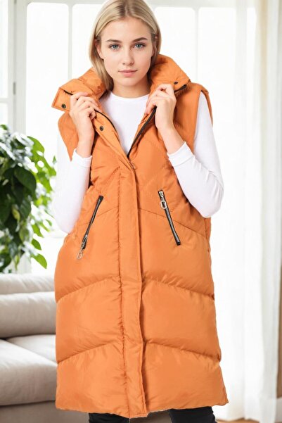 Dewberry Z6743 Vest-Camel-1