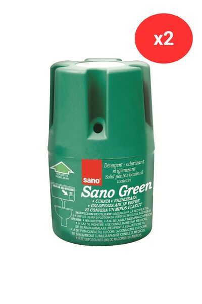 Sano Odorizant pentru toaletă Bazin Green 150 de grame