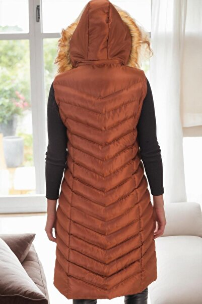 Dewberry Z9684 Vest-Light Brown