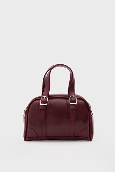 Shule Bags Peggy Oval Crossbody Bag Burgundy